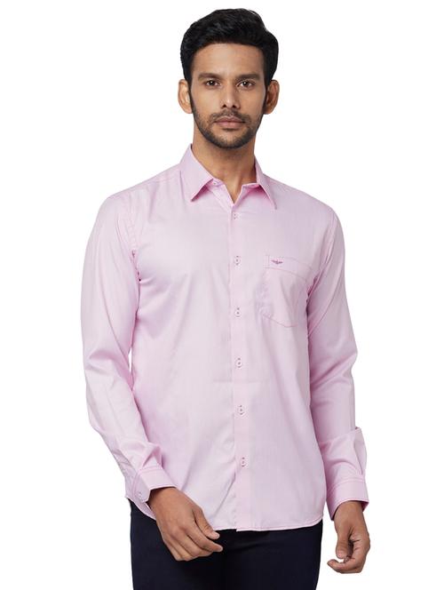 pink self design formal shirt - 17767438 - Very Small Image - 1