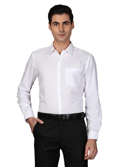 white self design formal shirt - 17767637 - Very Small Image - 1