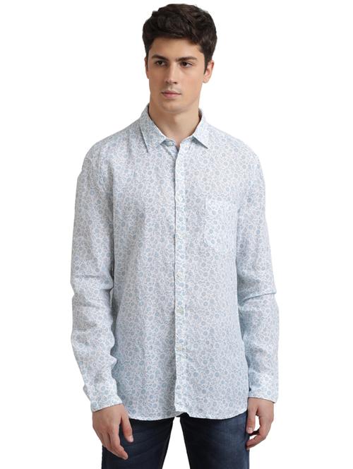 white printed casual shirt - 17767683 - Very Small Image - 1