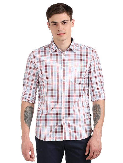 white checkered casual shirt - 17768323 - Very Small Image - 1