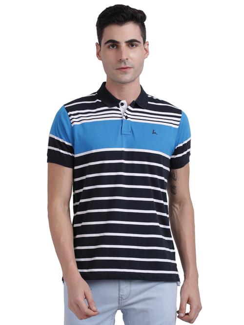 blue striped polo t-shirt - 17768827 - Very Small Image - 1