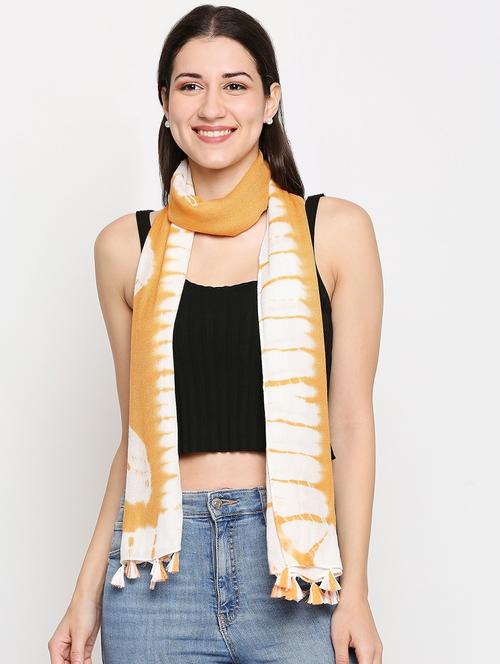 yellow viscose scarf - 17771382 - Very Small Image - 1