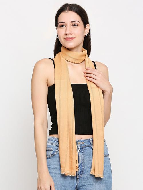 beige viscose scarf - 17771386 - Very Small Image - 1
