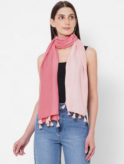 pink viscose scarf - 17771393 - Very Small Image - 1