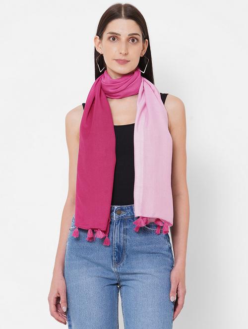 pink viscose scarf - 17771394 - Very Small Image - 1