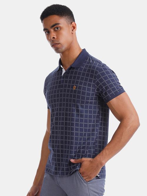blue checkered polo t-shirt - 17772339 - Very Small Image - 1