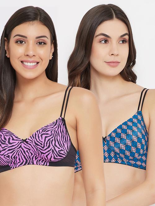 set of 2  printed t-shirt bra - 17773138 - Very Small Image - 1