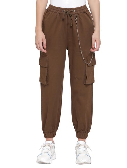 drawstring waist cargo trouser - 17773512 - Very Small Image - 1