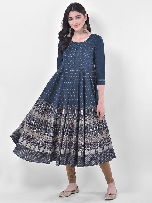 women's flared kurta - 17774652 - Very Small Image - 1