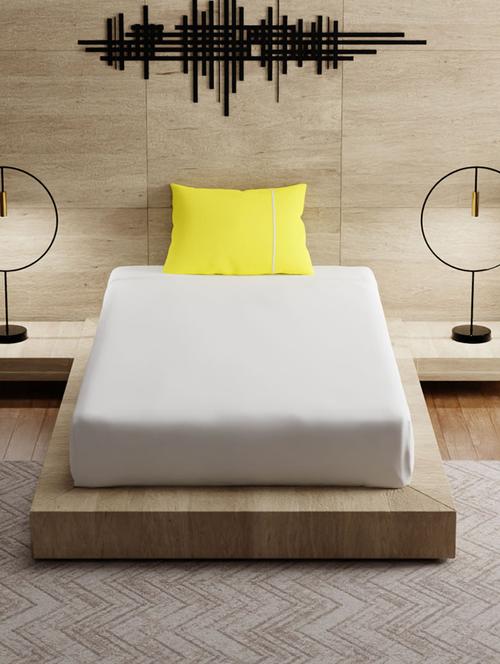 cotton single bedsheet with 1 pillow cover - 17775502 - Very Small Image - 1