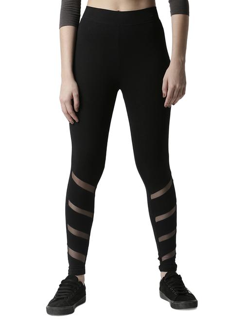 high rise mesh panel legging - 17778066 - Very Small Image - 1