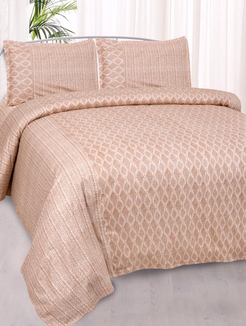 impressive creamish pure cotton king size double bedsheet - 17780944 - Very Small Image - 1