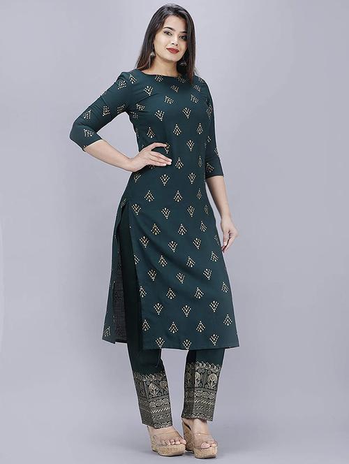 printed kurta palazzo set - 17782287 - Very Small Image - 1