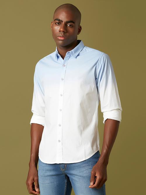 light blue ombre casual shirt - 17782816 - Very Small Image - 1