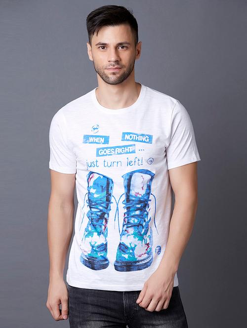 white printed t-shirt - 17782988 - Very Small Image - 1