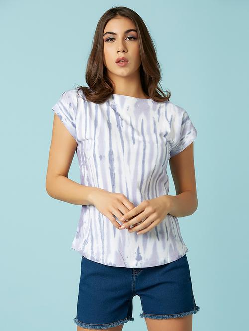 round neck tie & dye top  - 17783358 - Very Small Image - 1