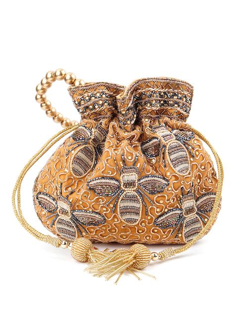 yellow polyester regular potli - 17785056 - Very Small Image - 1