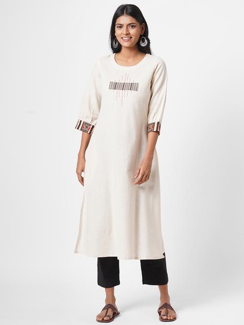 solid straight kurta - 17785752 - Very Small Image - 1