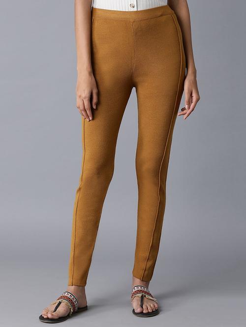 yellow solid legging - 17790853 - Very Small Image - 1