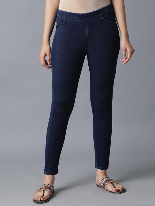 dark blue solid jegging - 17790865 - Very Small Image - 1
