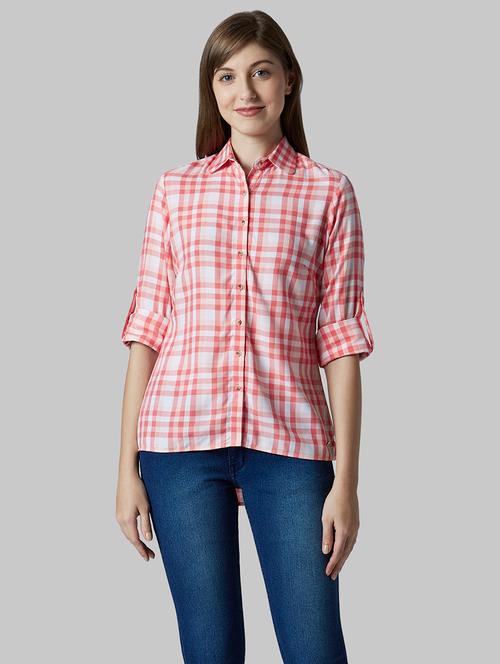roll up sleeved checkered shirt - 17793051 - Very Small Image - 1