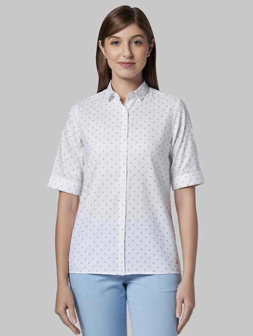white printed shirt - 17793147 - Very Small Image - 1