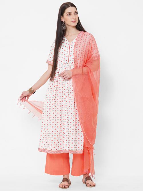 printed kurta palazzo set - 17793516 - Very Small Image - 1