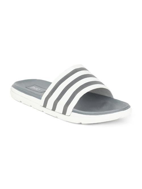 grey leather slip on flip flops - 17794605 - Very Small Image - 1