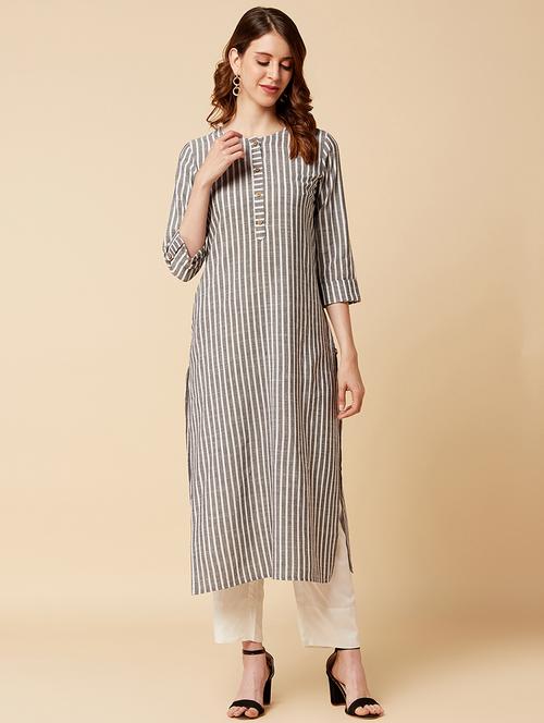 striped kurta palazzo set - 17795084 - Very Small Image - 1