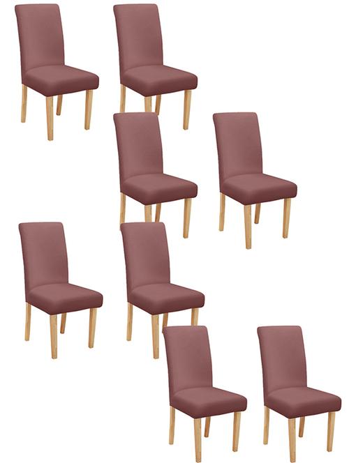 cortina spandex elastic chair cover stretch removable washable (8 pc) - 17796432 - Very Small Image - 1