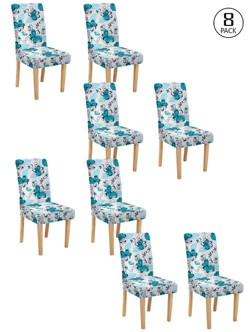 cortina spandex elastic chair cover stretch removable washable (8 pc) - 17796632 - Very Small Image - 1