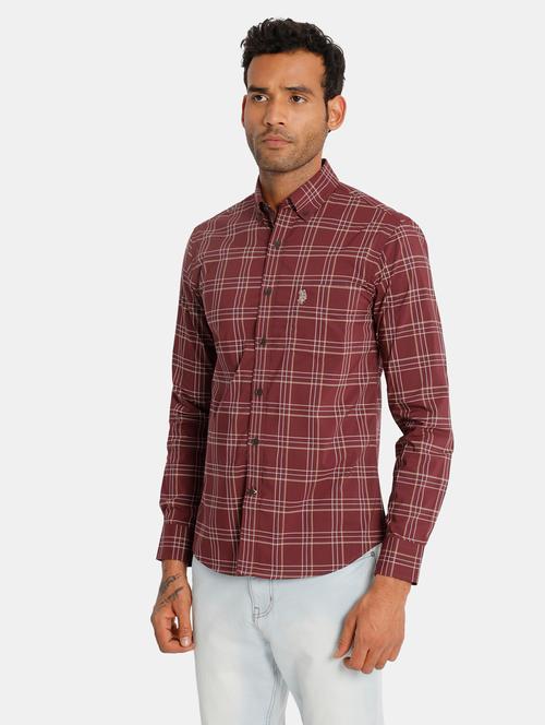 red checkered casual shirt - 17797722 - Very Small Image - 1