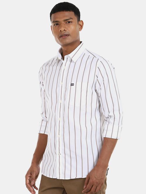 white striped casual shirt - 17797778 - Very Small Image - 1
