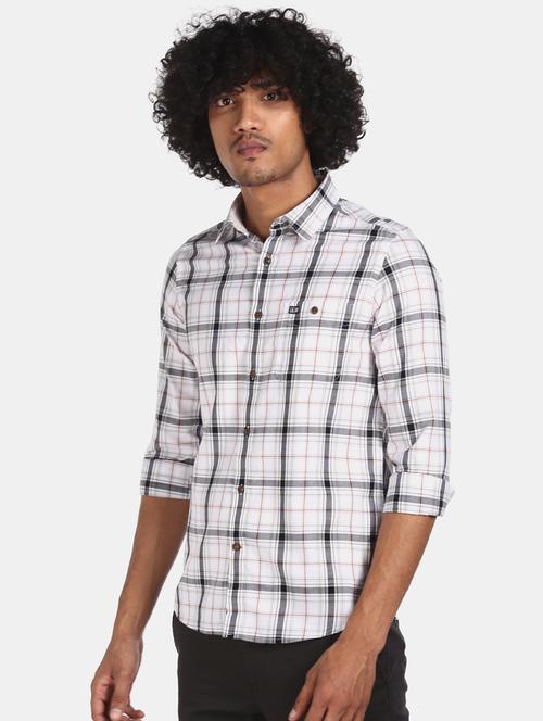 white checkered casual shirt - 17797797 - Very Small Image - 1
