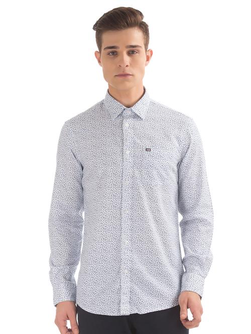 white printed casual shirt - 17797849 - Very Small Image - 1
