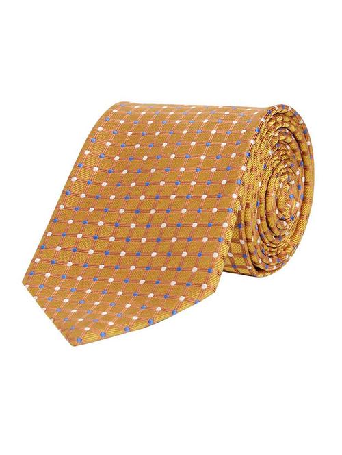 yellow silk blend tie - 17799611 - Very Small Image - 1