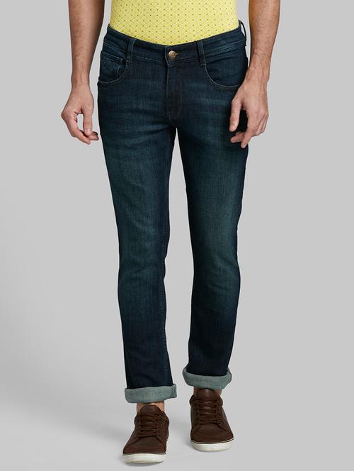 dark blue light washed denim jean - 17799836 - Very Small Image - 1