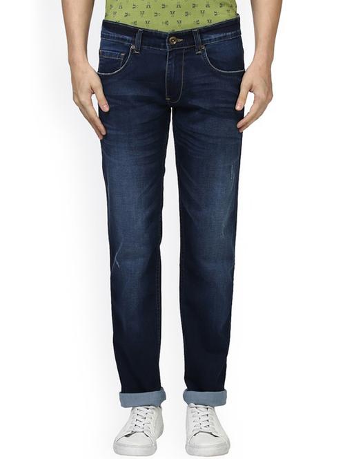 dark blue light washed denim jeans - 17799959 - Very Small Image - 1