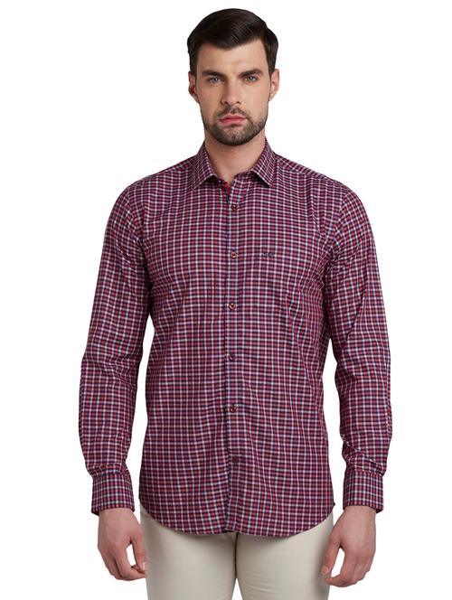 pink checkered casual shirt - 17801299 - Very Small Image - 1