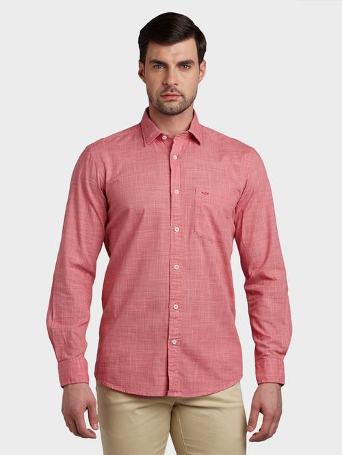 red self design casual shirt - 17801492 - Very Small Image - 1