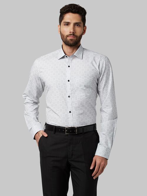 white checkered formal shirt - 17802474 - Very Small Image - 1