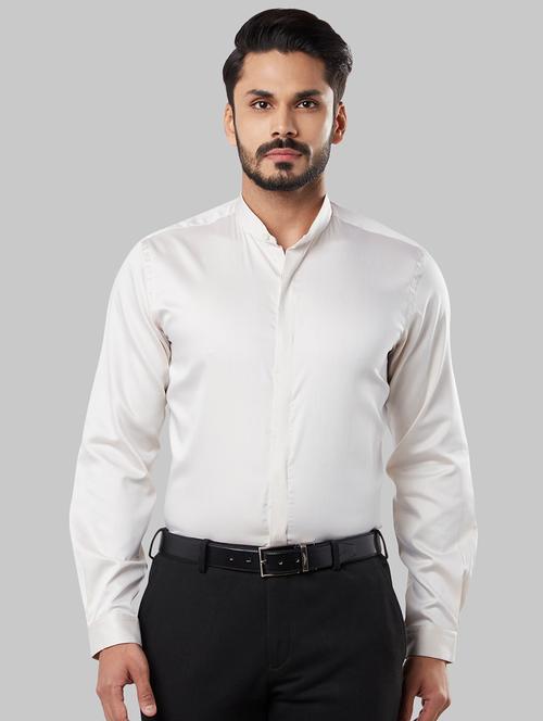 yellow solid formal shirt - 17802597 - Very Small Image - 1