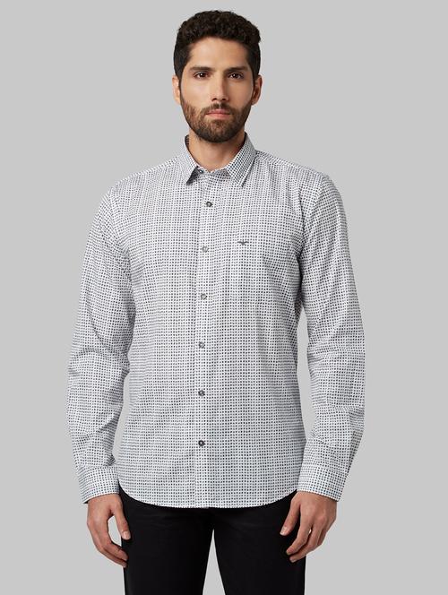 white printed casual shirt - 17802618 - Very Small Image - 1
