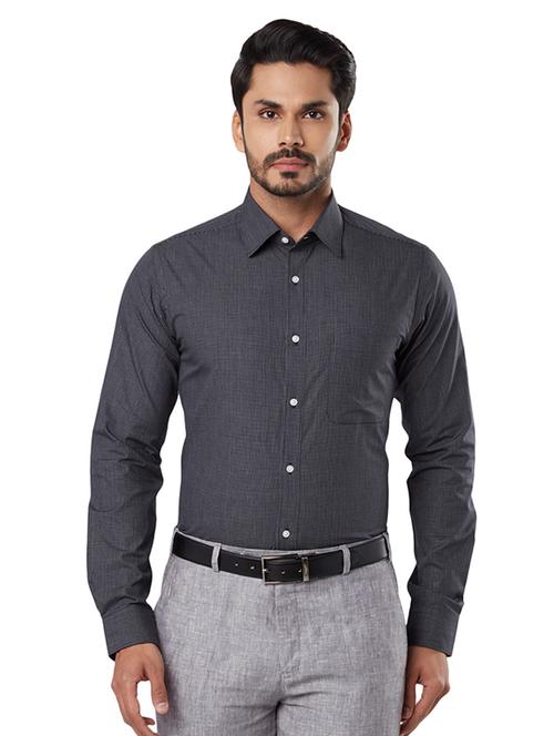black checkered formal shirt - 17803485 - Very Small Image - 1