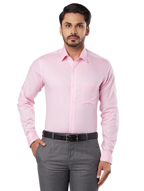 pink solid formal shirt - 17803489 - Very Small Image - 1