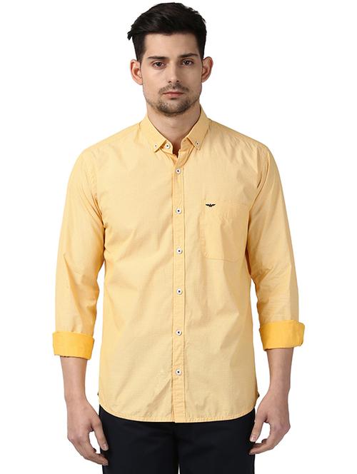 yellow printed casual shirt - 17804215 - Very Small Image - 1
