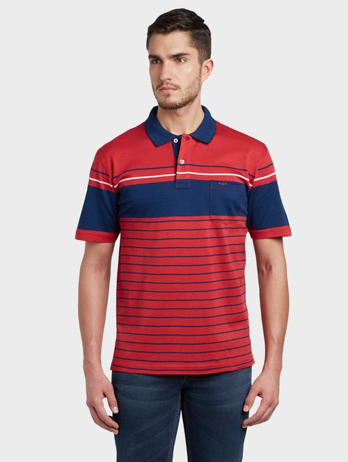 red striped polo t-shirt - 17804796 - Very Small Image - 1