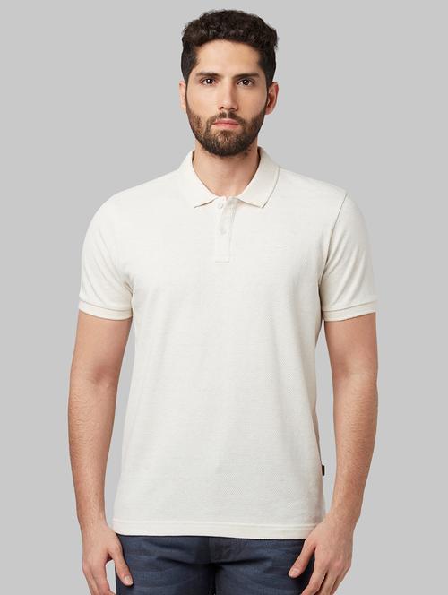 white self design polo t-shirt - 17804991 - Very Small Image - 1