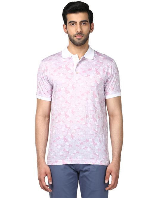 red floral polo t-shirt - 17805092 - Very Small Image - 1