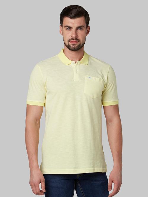 yellow solid polo t-shirt - 17805469 - Very Small Image - 1